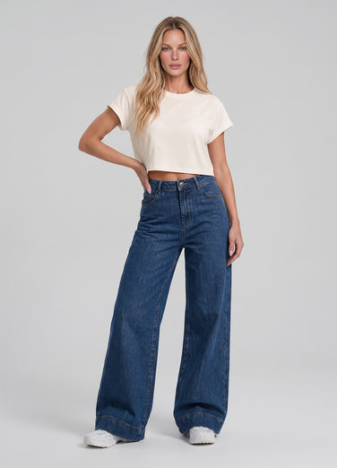 High Waisted Wide Leg Jeans