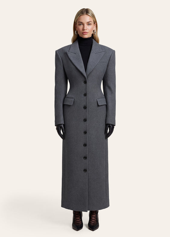 Tailored Wool Maxi Coat