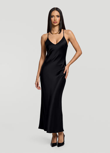 Satin Slip Maxi Dress