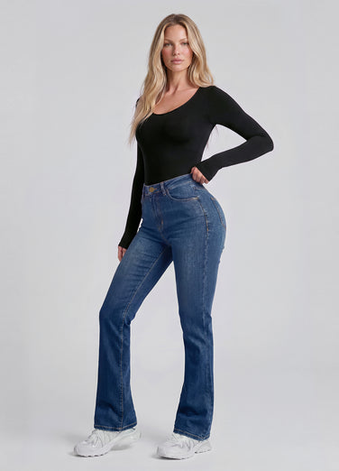 High Waisted Flare Jeans