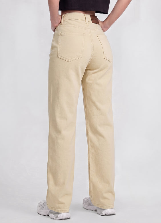 High Waisted Straight Jeans