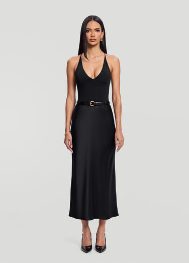 Satin Midi Skirt