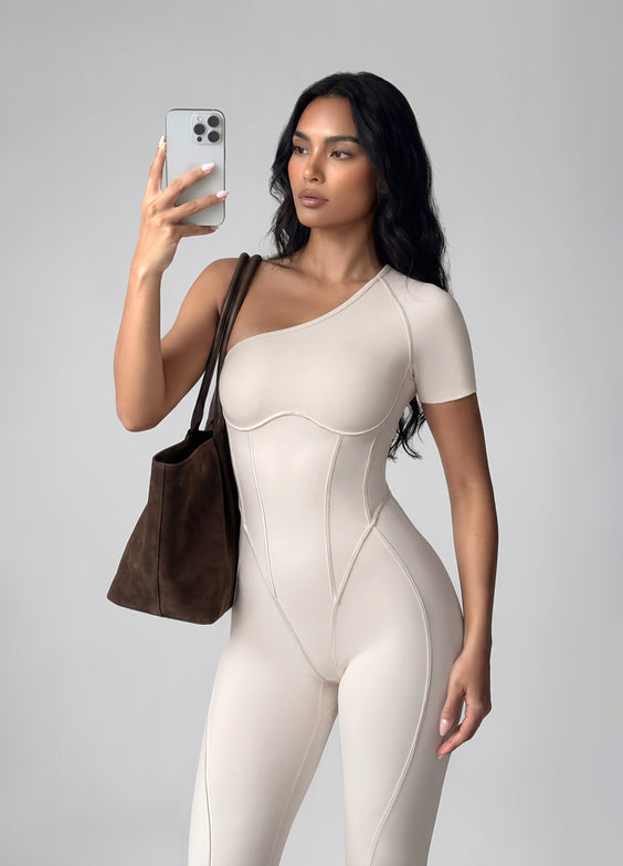 One-Shoulder Full-Length Catsuit
