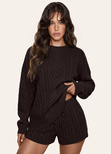 Fisherman Cable Knit Sweater