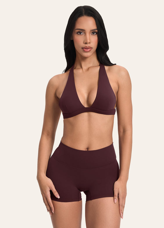 Plunge Neck Bra Top