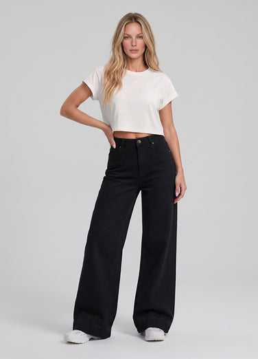 High Waisted Wide Leg Jeans