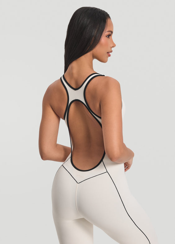 Pilates Princess Jumpsuit mit offenem Rücken