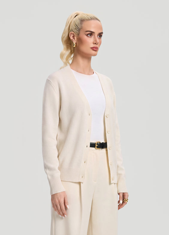 Classic Button Wool Cardigan