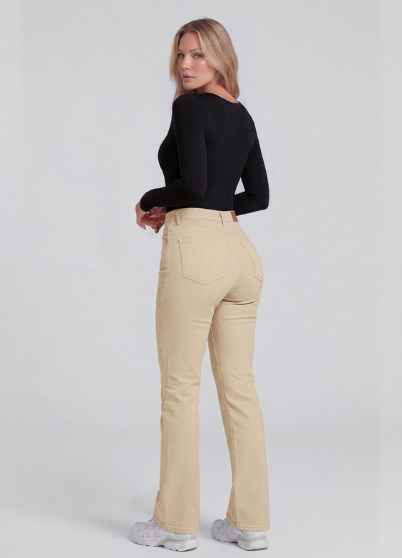 Seamless Long Sleeve Tummy-Control Full Body Shaper Bodysuits Duo