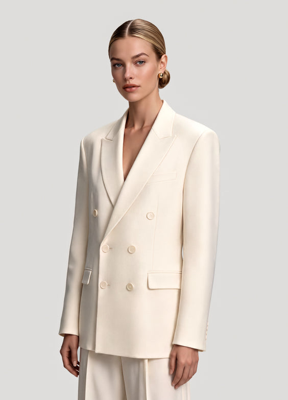 Double-Breasted Oversized Blazer