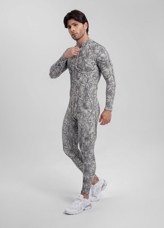 Silver Snake Closed-Back Herosuit