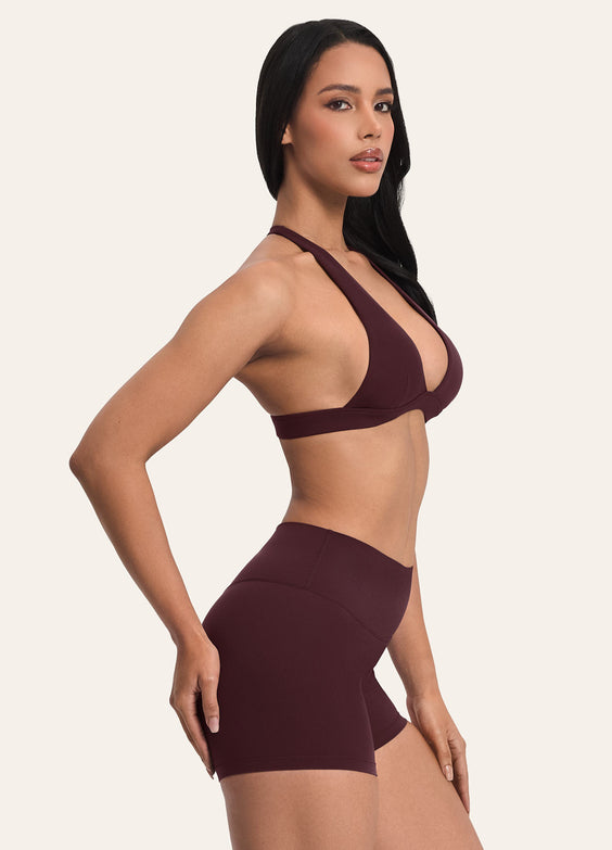 Plunge Neck Bra Top