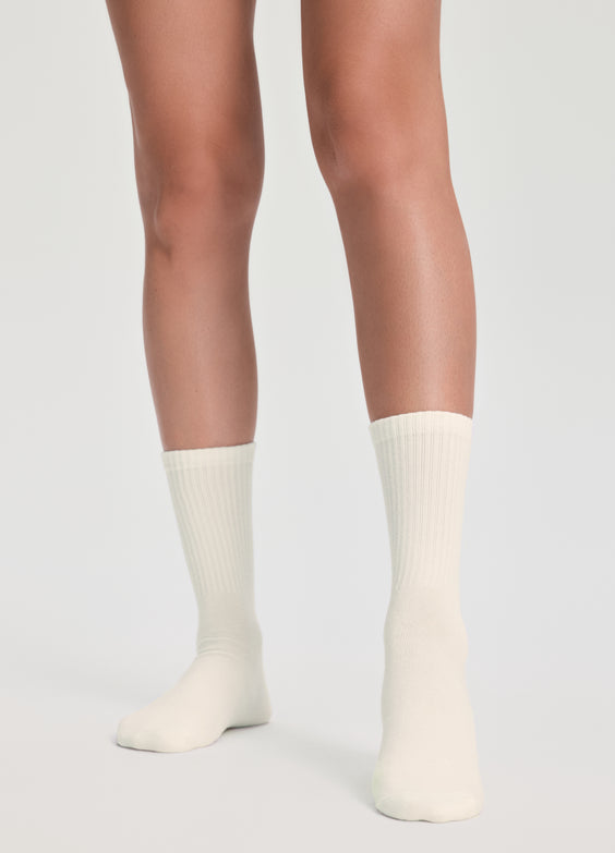 Unisex Ribbed Crew Socks 3-Pack