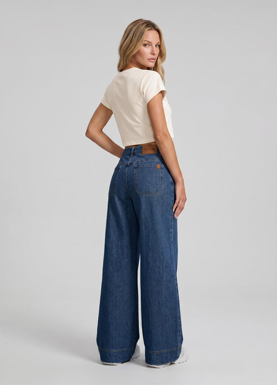 High Waisted Wide Leg Jeans