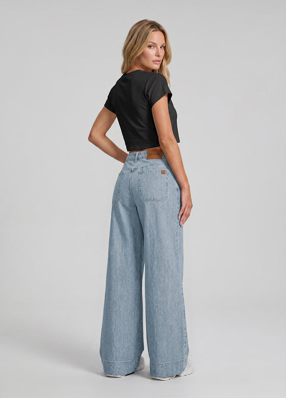 High Waisted Wide Leg Jeans