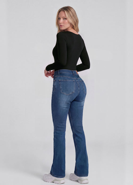 High Waisted Flare Jeans