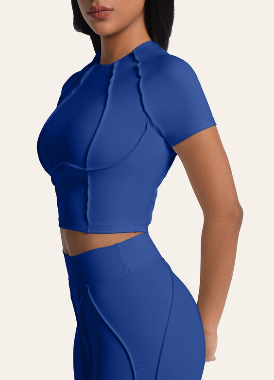Contour Stitch Crop Top