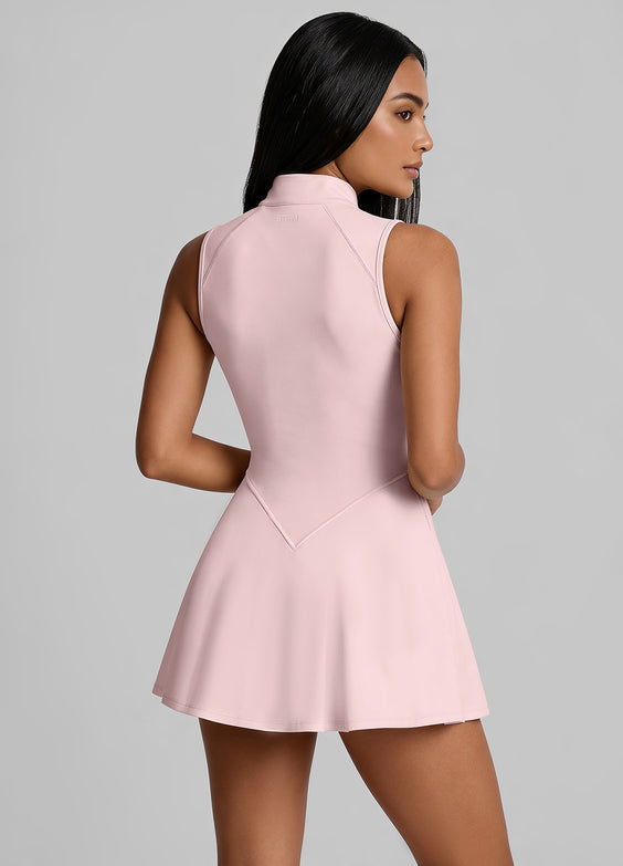 Closed-Back Contour Mini Dress