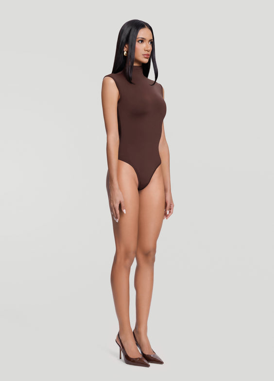 Mockneck Sleeveless Bodysuit