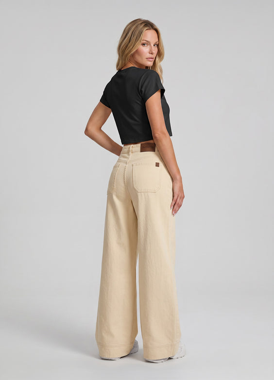 High Waisted Wide Leg Jeans