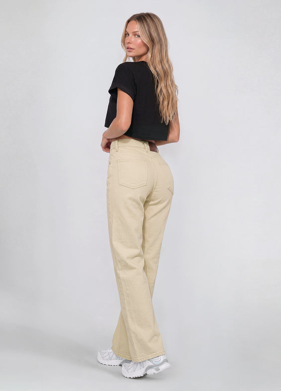 High Waisted Straight Jeans
