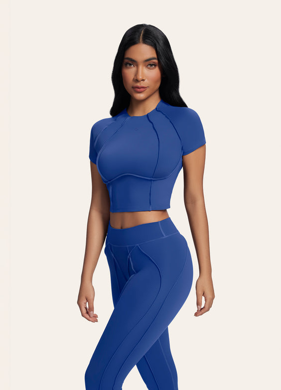 Contour Stitch Crop Top