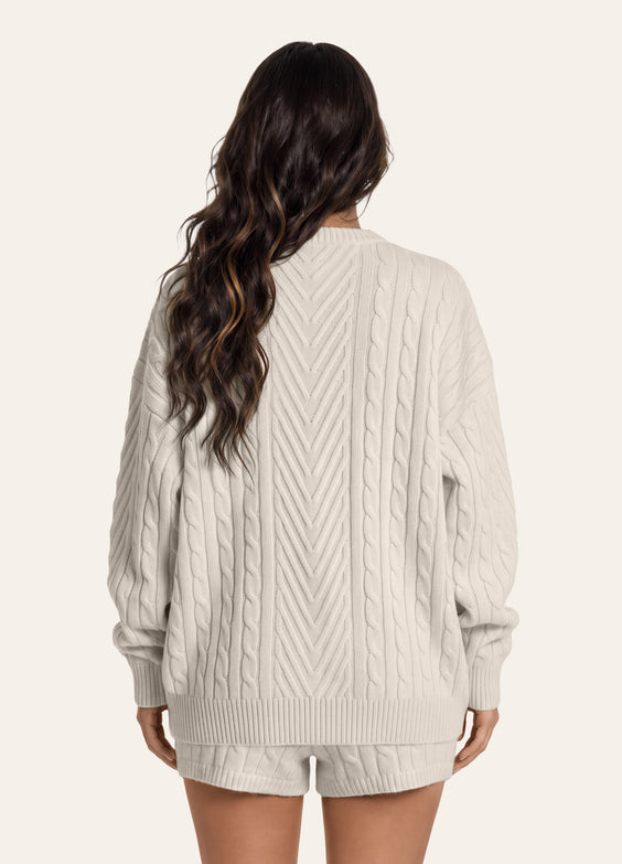 Fisherman Cable Knit Sweater