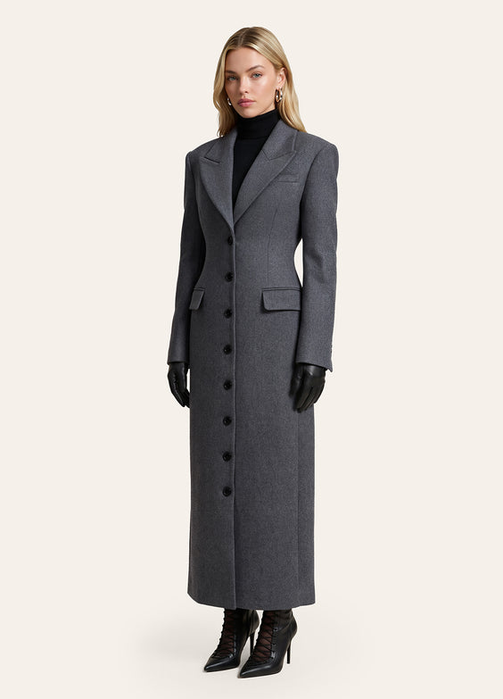 Tailored Wool Maxi Coat