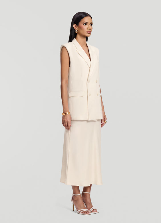 Satin Midi Skirt