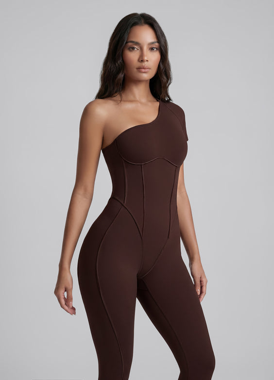One-Shoulder Full-Length Catsuit