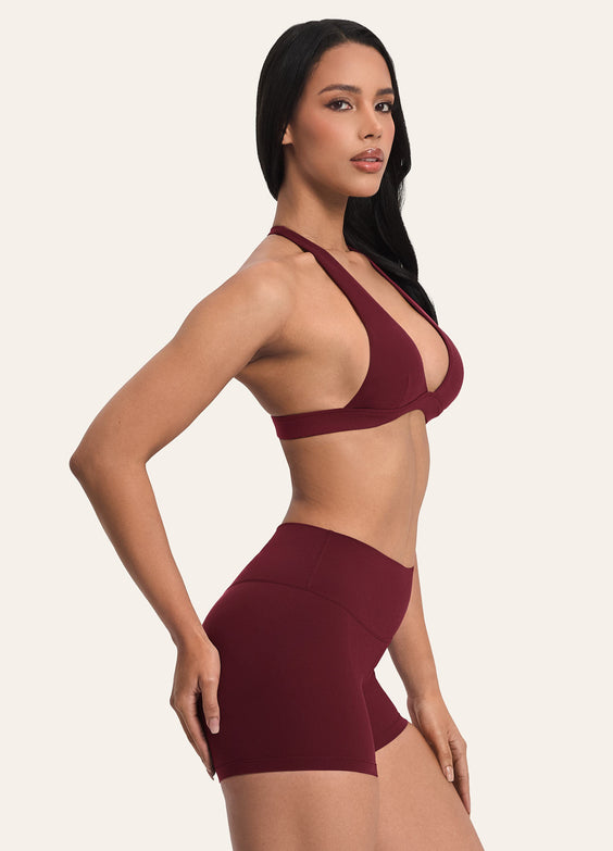 Plunge Neck Bra Top