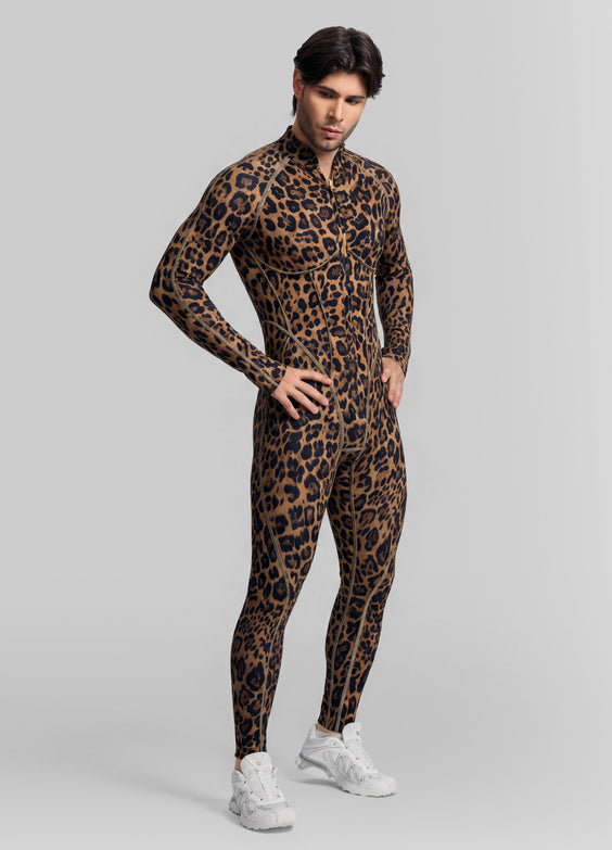 Golden Leopard Closed-Back Herosuit