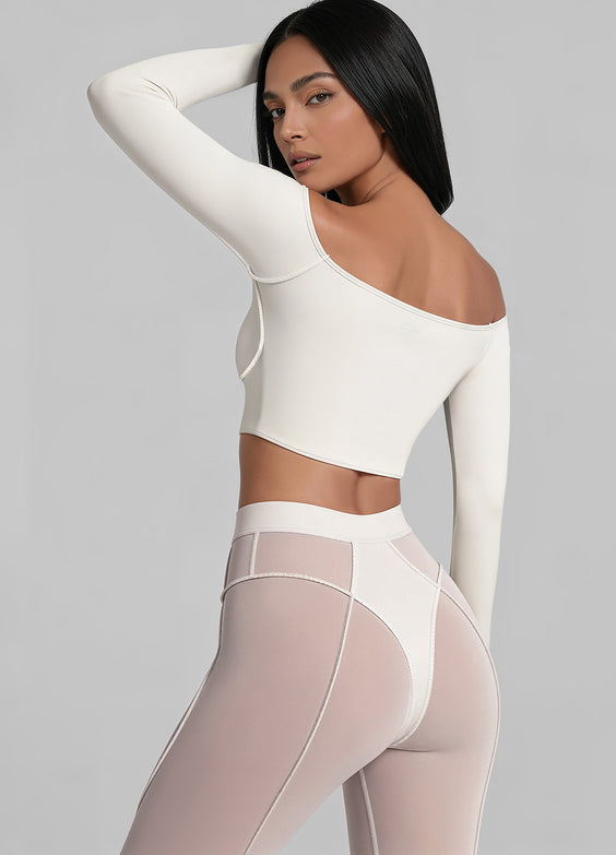 Off-the-Shoulder Long Sleeve Top