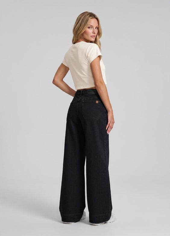 High Waisted Wide Leg Jeans