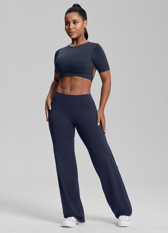 Straight Leg Flowy Stretchy Soft Sweat-Wicking Bottoms