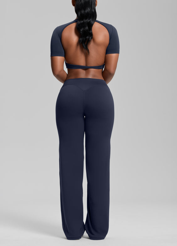 Straight Leg Flowy Stretchy Soft Sweat-Wicking Bottoms
