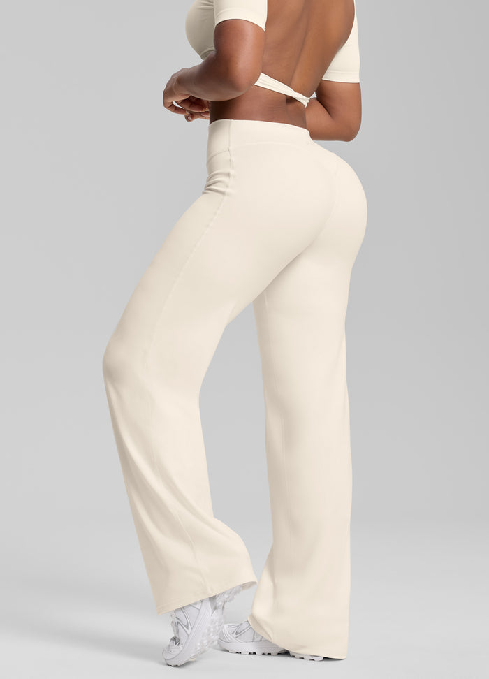 Pantalones de pierna recta, fluidos, elásticos, suaves y absorbentes
