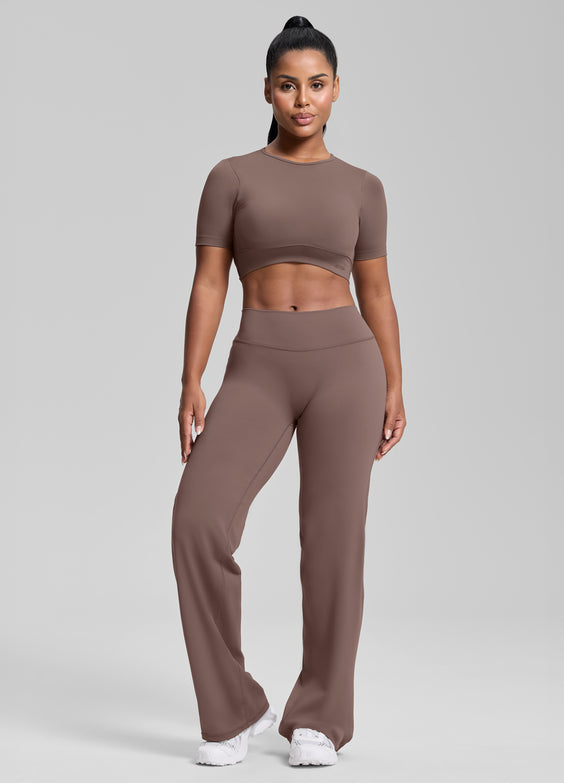Straight Leg Flowy Stretchy Soft Sweat-Wicking Bottoms