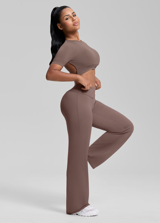 Straight Leg Flowy Stretchy Soft Sweat-Wicking Bottoms