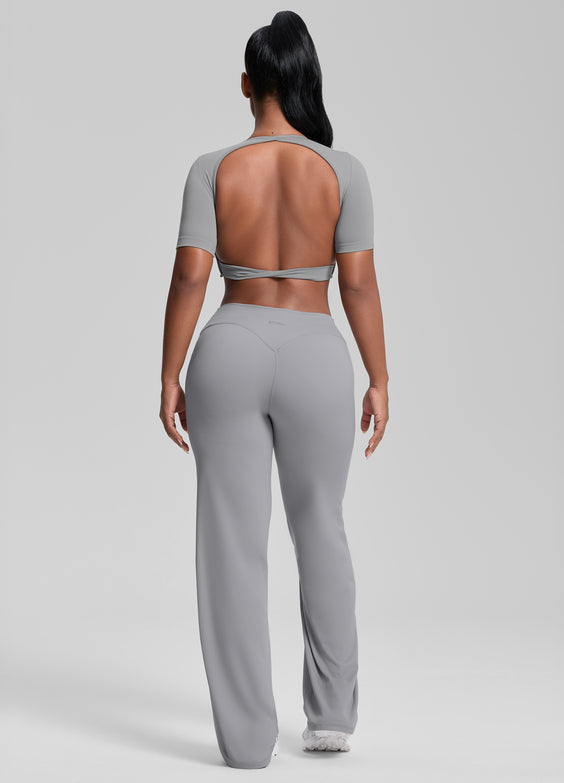 Straight Leg Flowy Stretchy Soft Sweat-Wicking Bottoms