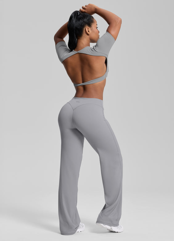 Straight Leg Flowy Stretchy Soft Sweat-Wicking Bottoms