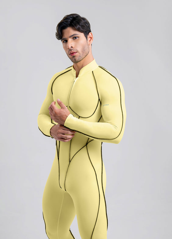 Herosuit de costura contorneada