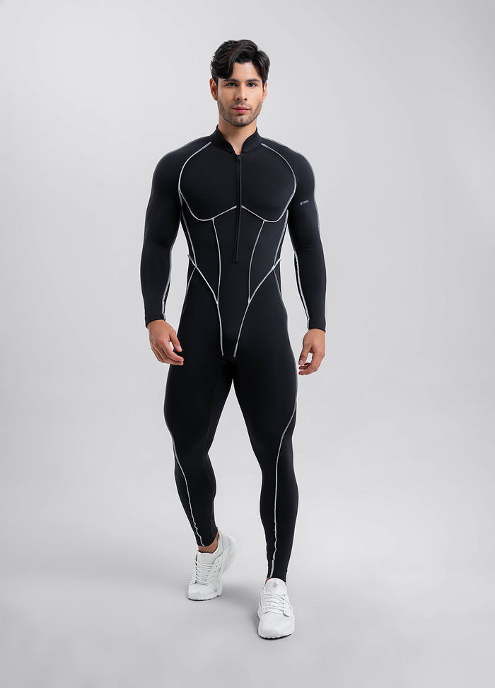 بدلة Catsuit محددة الخياطة