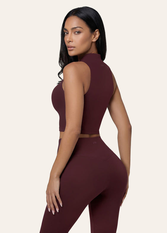 Sculpt Zip Crop Vest