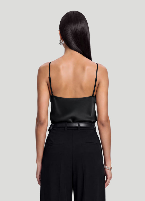 V-Neck Satin Cami Top