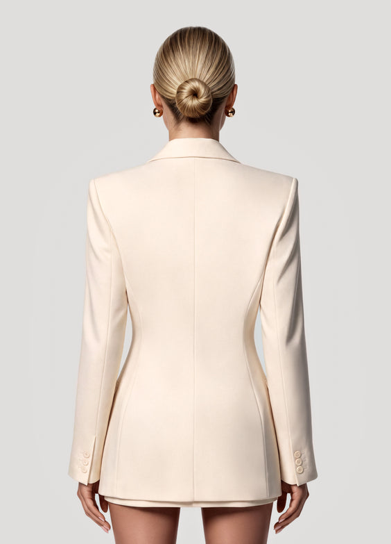 Fitted Single-Button Blazer