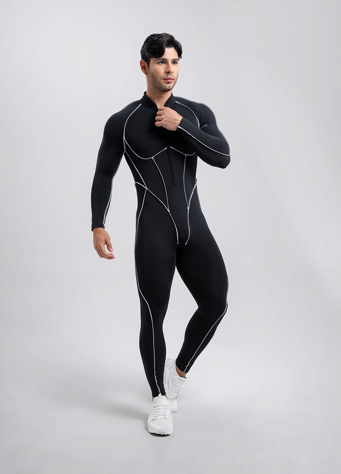 بدلة Catsuit محددة الخياطة