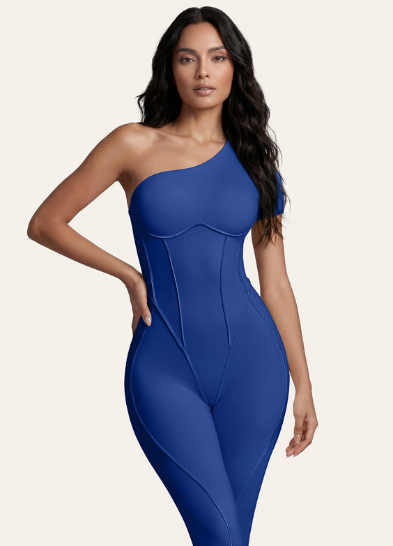 One-Shoulder Full-Length Catsuit