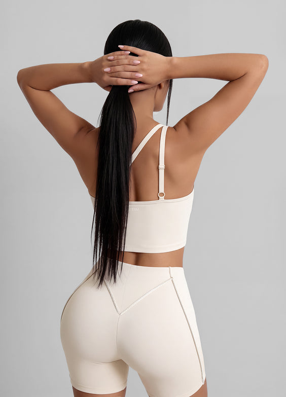 One-Shoulder Cutout Crop Top
