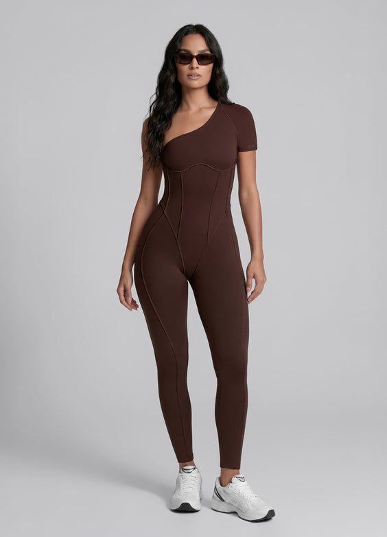 One-Shoulder Full-Length Catsuit